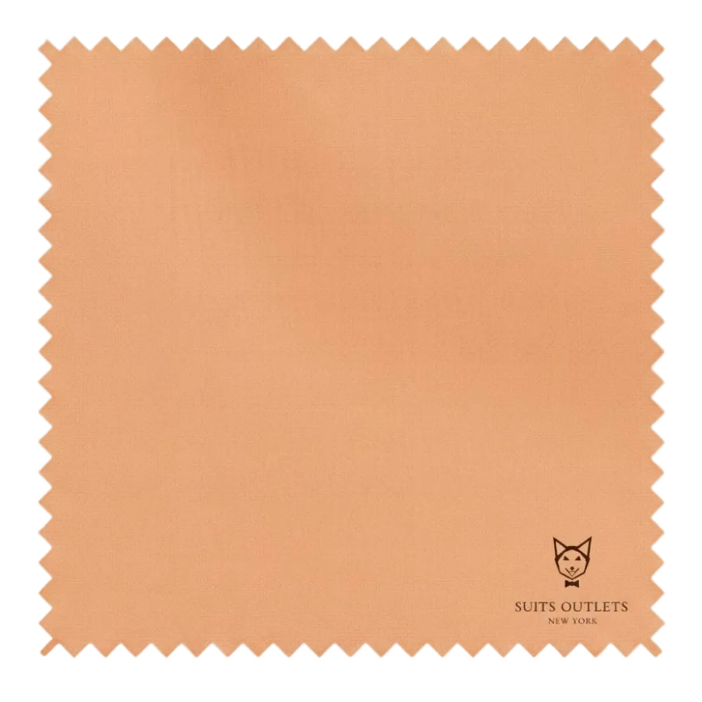 Peach Slim Fit Double Breasted 2 Piece Suit with Adjustable Waistband