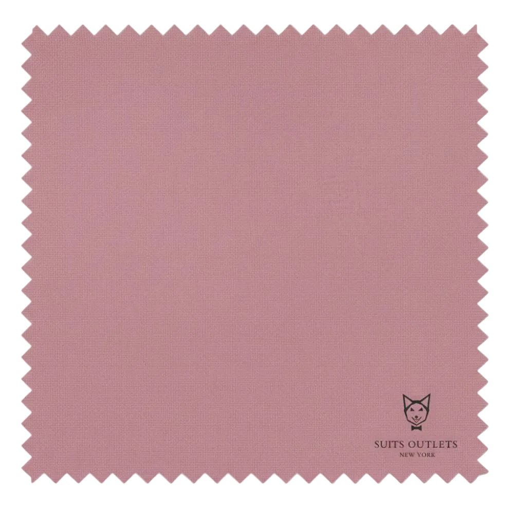 Solid pink Slim Fit 2 Piece Suit, made with stretch fabric and an adjustable waistband.