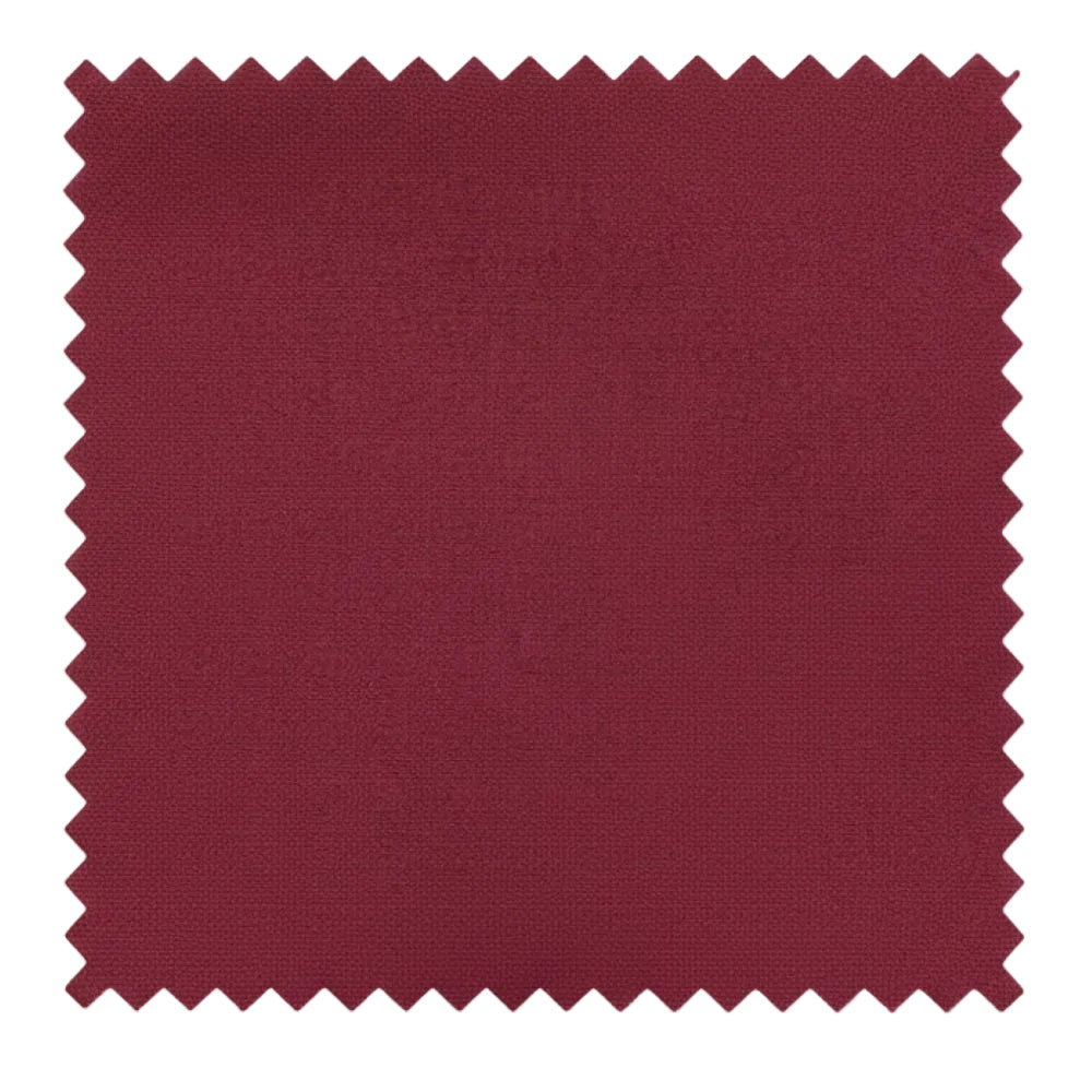 Burgundy fabric swatch on a white background