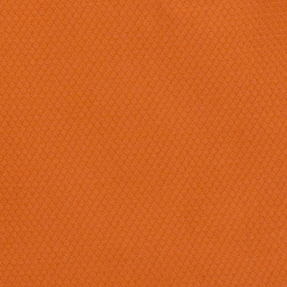 A close-up of a textured orange fabric with a fine woven pattern.