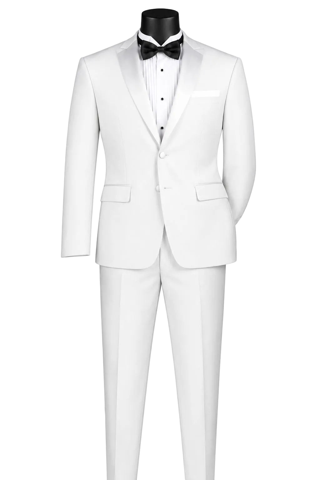 Excalibur Collection - Slim Fit Tuxedo 2 Piece 2 Button Design in White