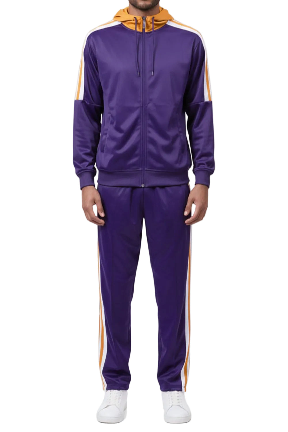 Men's Track Suit with Hood in Purple