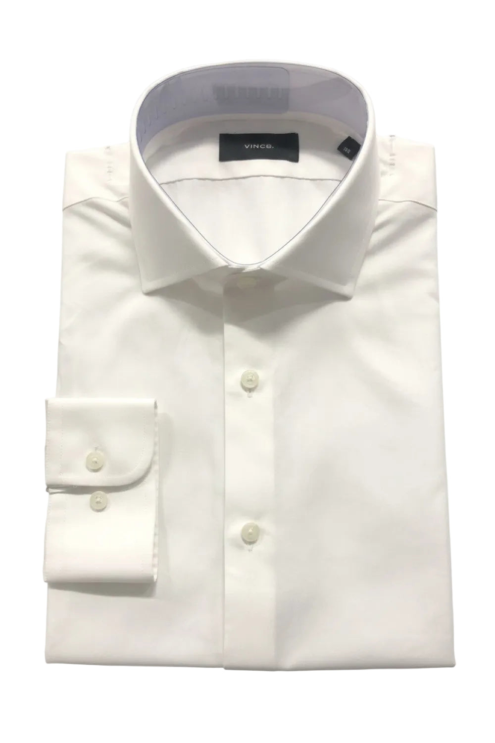 Regular Fit 100% Cotton Dress Shirt - White