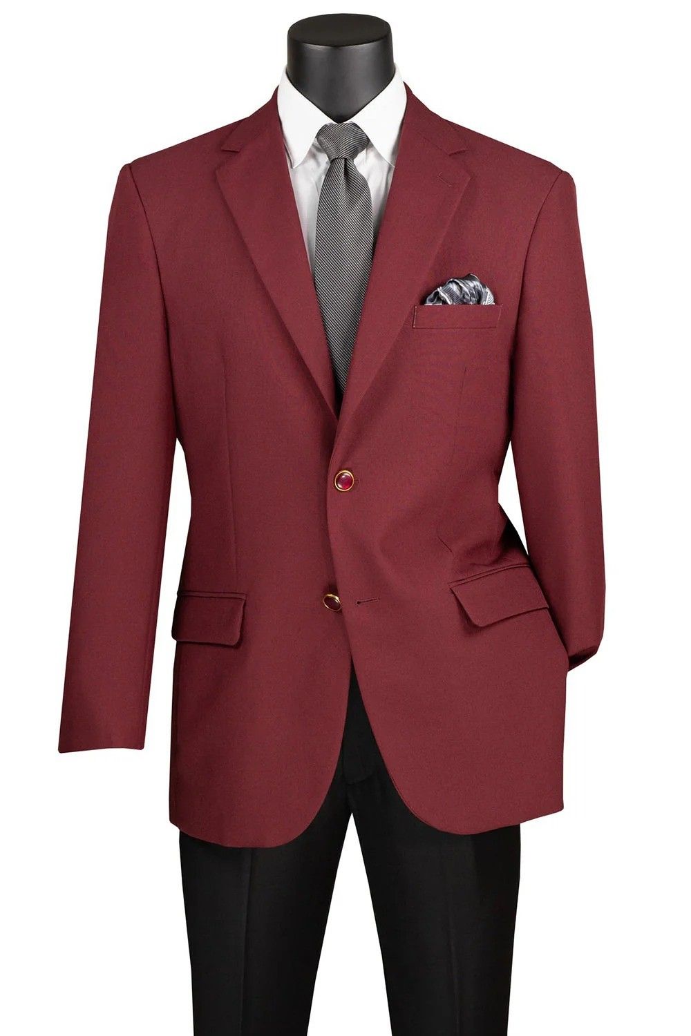 Men's Burgundy Regular Fit Everyday Blazer
