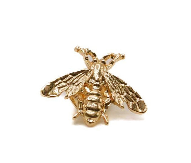 Gold Bumble Bee Lapel Pin