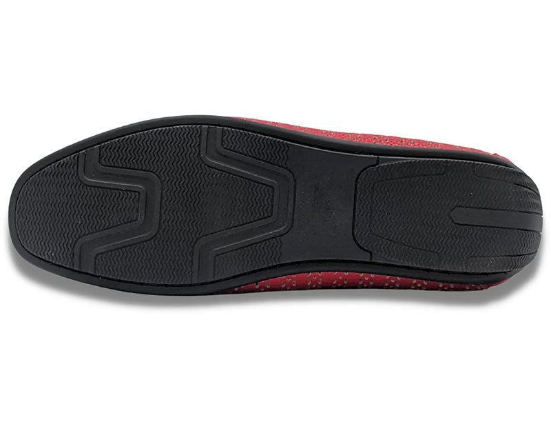 Red Lightweight Casual Ventilated Driving Loafer