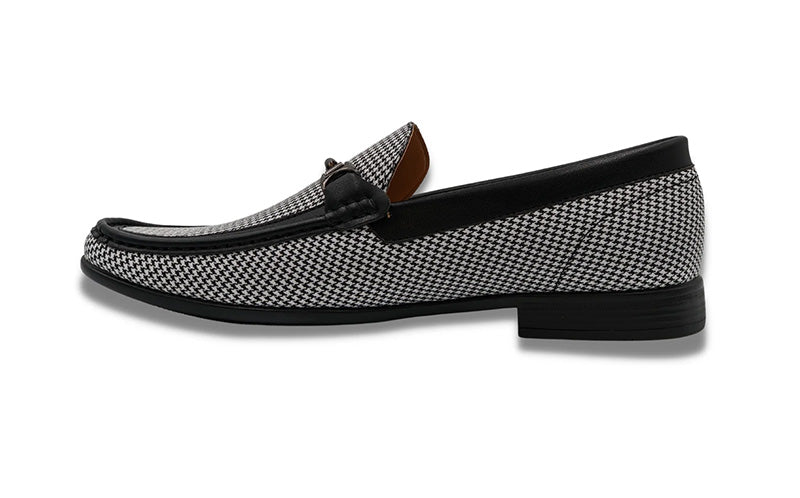 Black Houndstooth Loafer