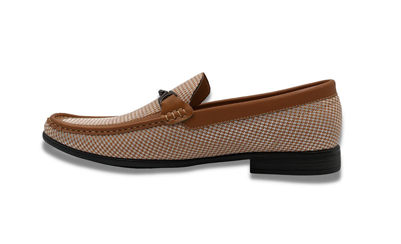 Cognac Houndstooth Loafer