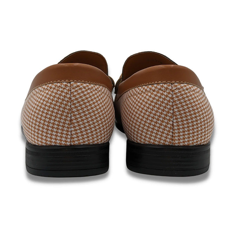 Cognac Houndstooth Loafer