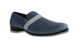 Carolina Blue Solid Velvet Loafer