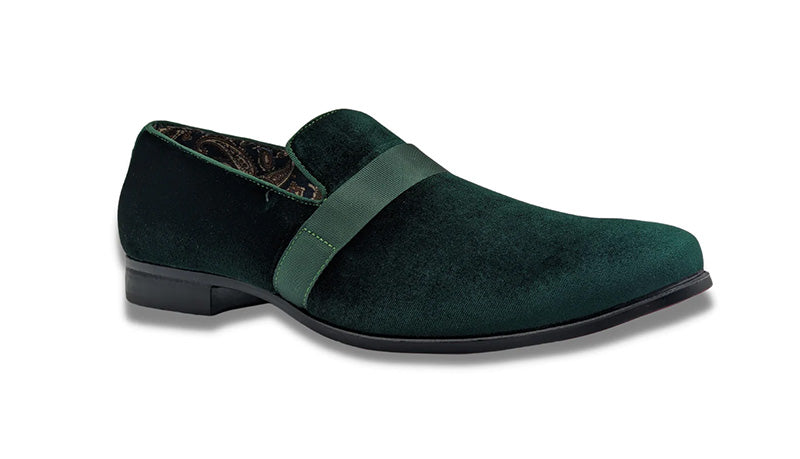 Emerald Solid Velvet Loafer