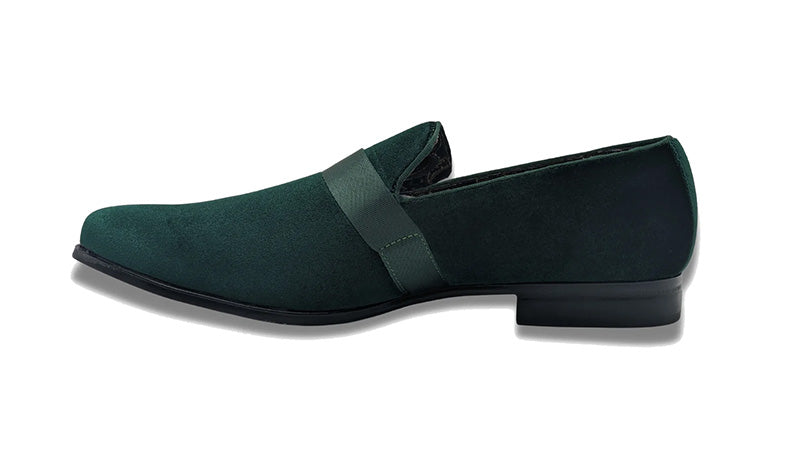 Emerald Solid Velvet Loafer