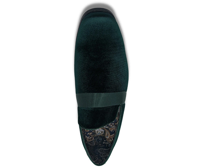 Emerald Solid Velvet Loafer