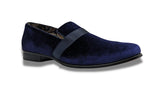 Purple Solid Velvet Loafer