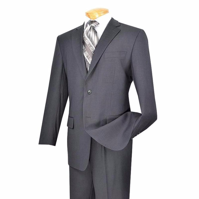 Regular Fit Suit 2 Button 2 Piece in Gray