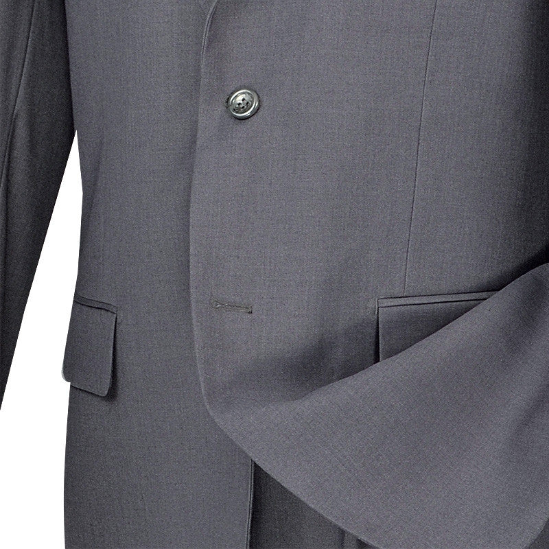 Regular Fit Suit 2 Button 2 Piece in Gray