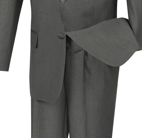 Santorini Collection - Regular Fit Gray Tuxedo 4 Piece with Vest Bow Tie