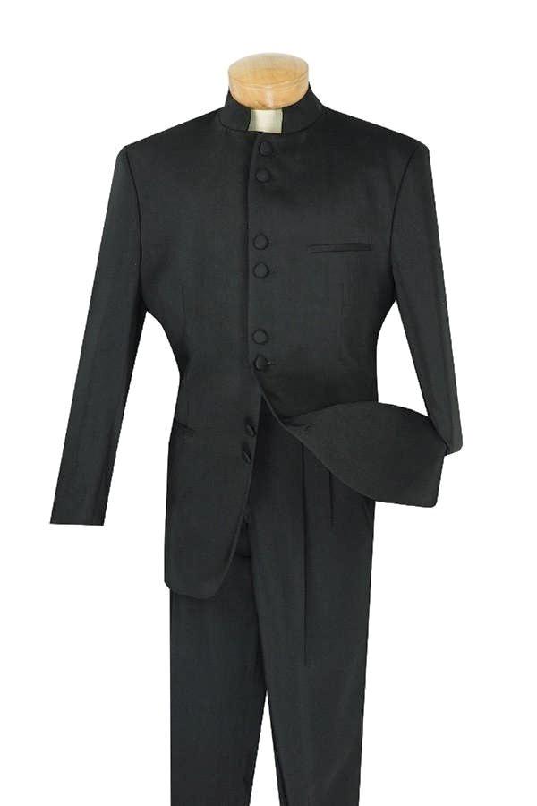 Men's Regular Fit Tuxedo 2 Piece 8 Buttons in Black