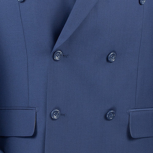 Ramses Collection - Double Breasted 2 Piece Suit Regular Fit in Blue ...