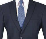 Navy Slim Fit Men's 2 Piece Business Suit 2 Button