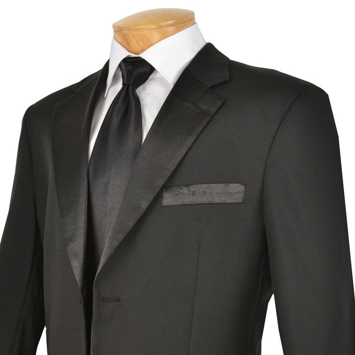 Royale Collection - Regular Fit 2 Piece Tuxedo in Black