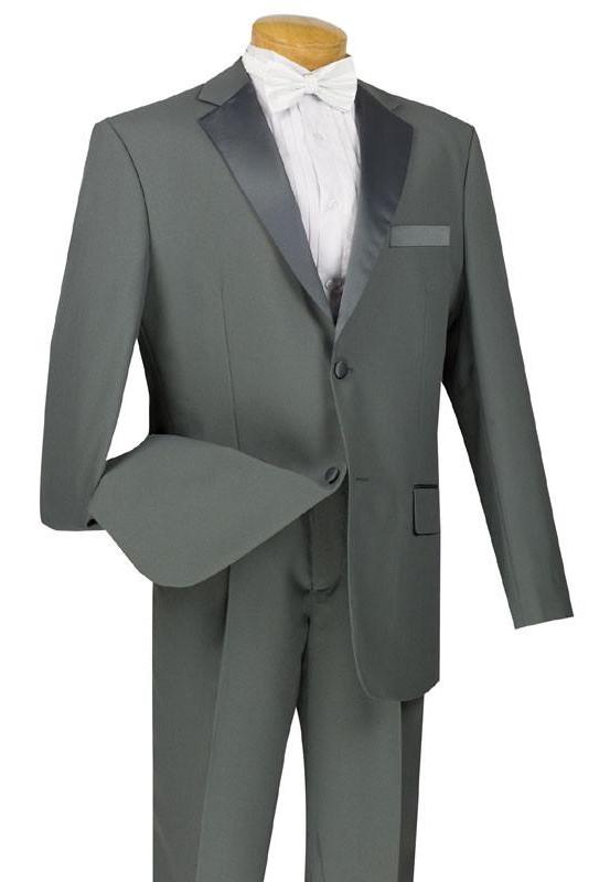 Royale Collection - Regular Fit 2 Piece Tuxedo in Gray