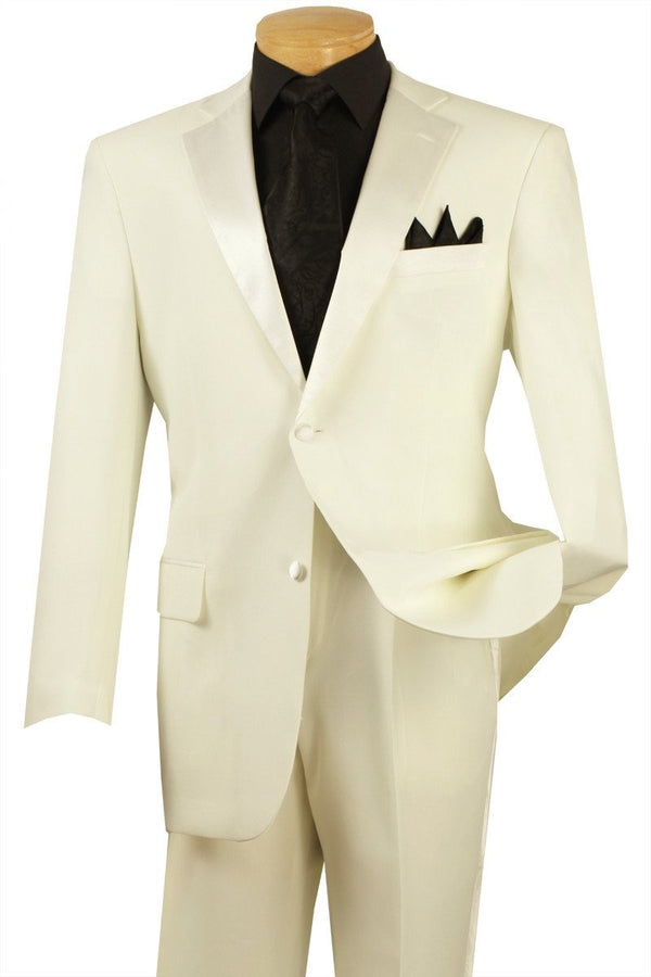 Royale Collection - Regular Fit 2 Piece Tuxedo in Ivory | Suits Outlets ...