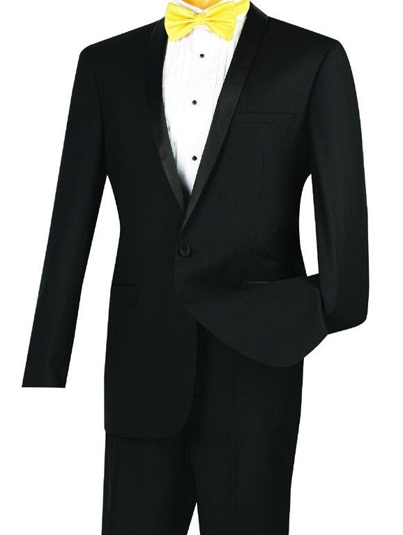 Kingsman Collection - Shawl Collar Slim Fit Tuxedo 2 Piece 1 Button Bl