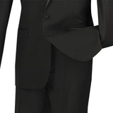 Kingsman Collection - Shawl Collar Slim Fit Tuxedo 2 Piece 1 Button Black