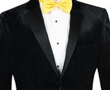 Men's Slim Fit Velvet Tuxedo 2 Piece in Black