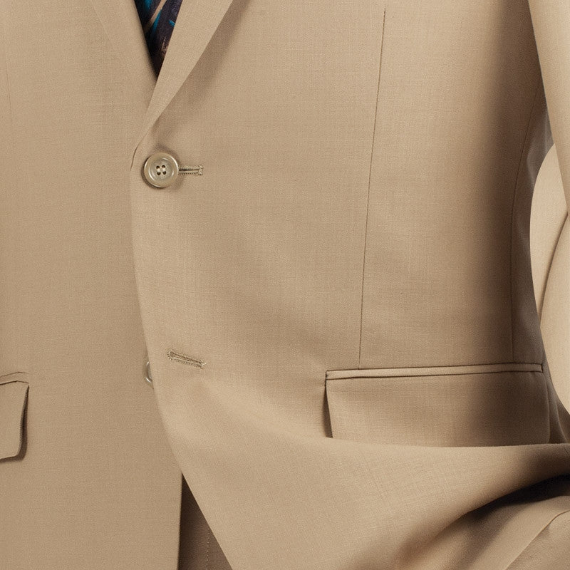 (36R, 40L, 46R) Beige Ultra Slim Fit 2 Piece Business Suit