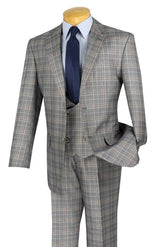 Renaissance Collection - Regular Fit 3 Piece Suit Gray | Suits Outlets ...