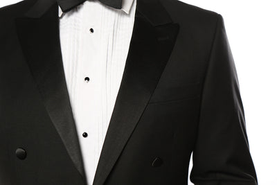 Classic Full Dress Tuxedo Tails 2 Piece Regular Fit In Black | Suits ...