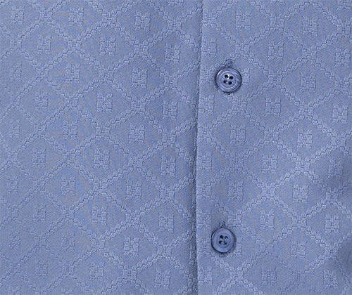 Powder Blue Diamond Tone on Tone 2 Piece Walking Suit Summer Short Sleeves