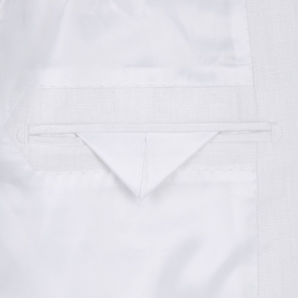 Linen Suit 2 Piece 2 Buttons Regular Fit In White | Suits Outlets Men's ...