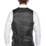 Vanderbilt Collection  - Classic Dress Vest 5 Buttons Regular Fit In Charcoal