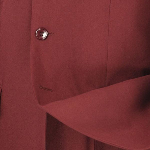 Mont Blanc Collection - Regular Fit Suit 3 Button 2 Piece in Burgundy ...