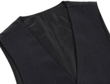 Vanderbilt Collection  - Classic Dress Vest 5 Buttons Regular Fit In Charcoal