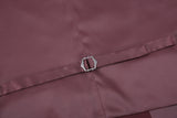 Vanderbilt Collection - Classic Dress Vest 5 Buttons Regular Fit In Burgundy