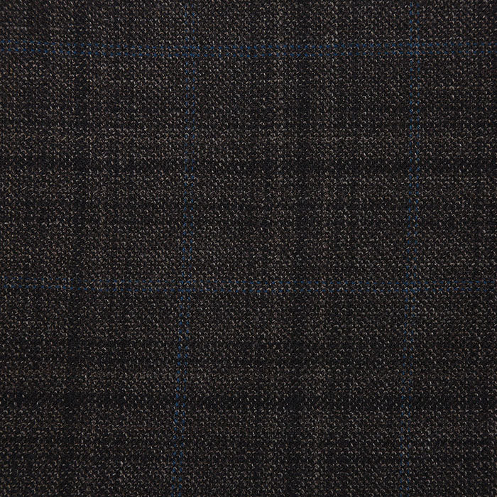 (52L) Wool Blend Regular Fit Checked Blazer in Brown