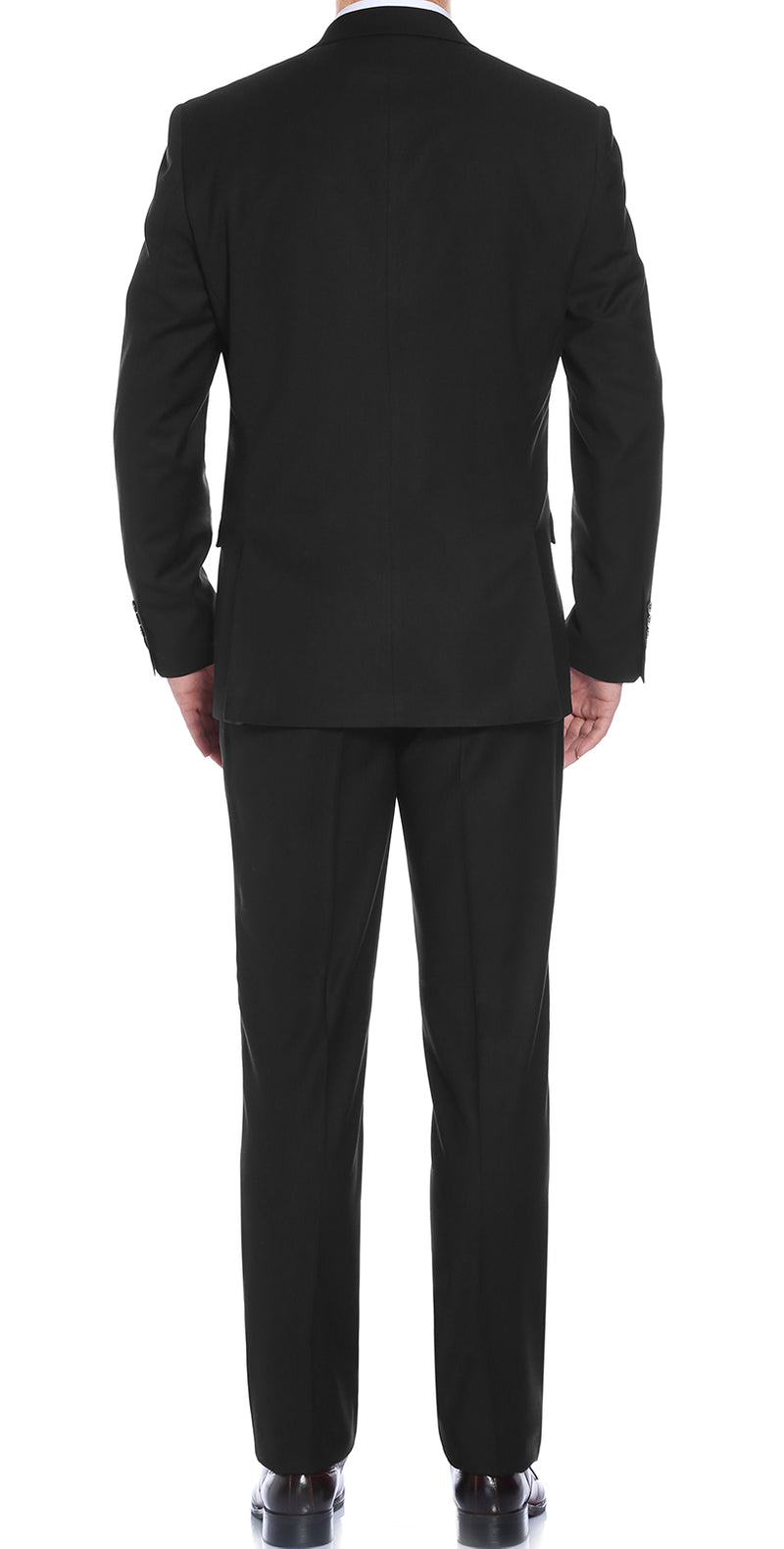 Performance Stretch Suit 2 Piece Slim Fit in Black
