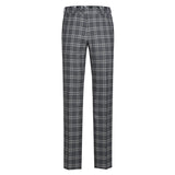 English Laundry Slim Fit Dimgray with White Check Suit