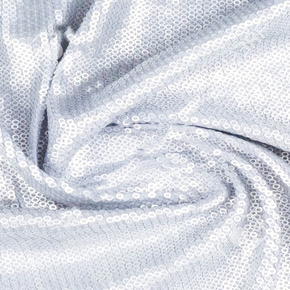 Spotlight Collection - Regular Fit Sliver-White Sequins Party Jacket
