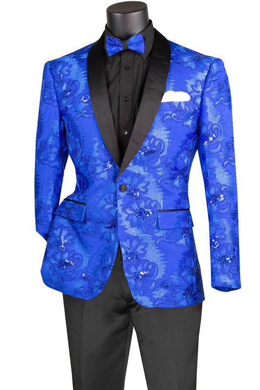 Face Embroidered Suit Jacket