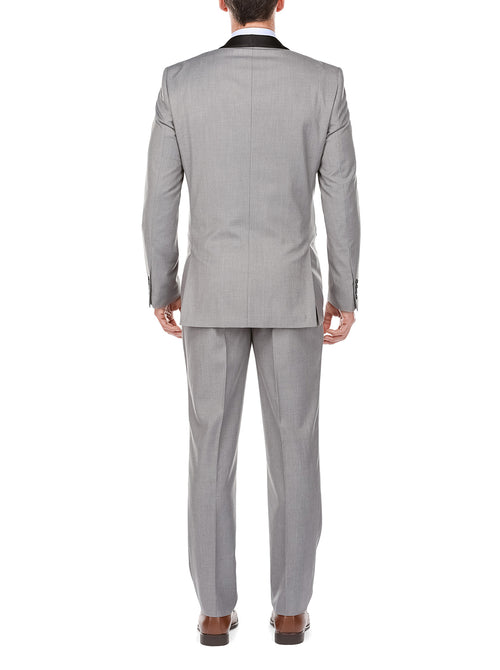 Gray 2 Piece Tuxedo Shawl Lapel Slim Fit | Suits Outlets Men's Fashion