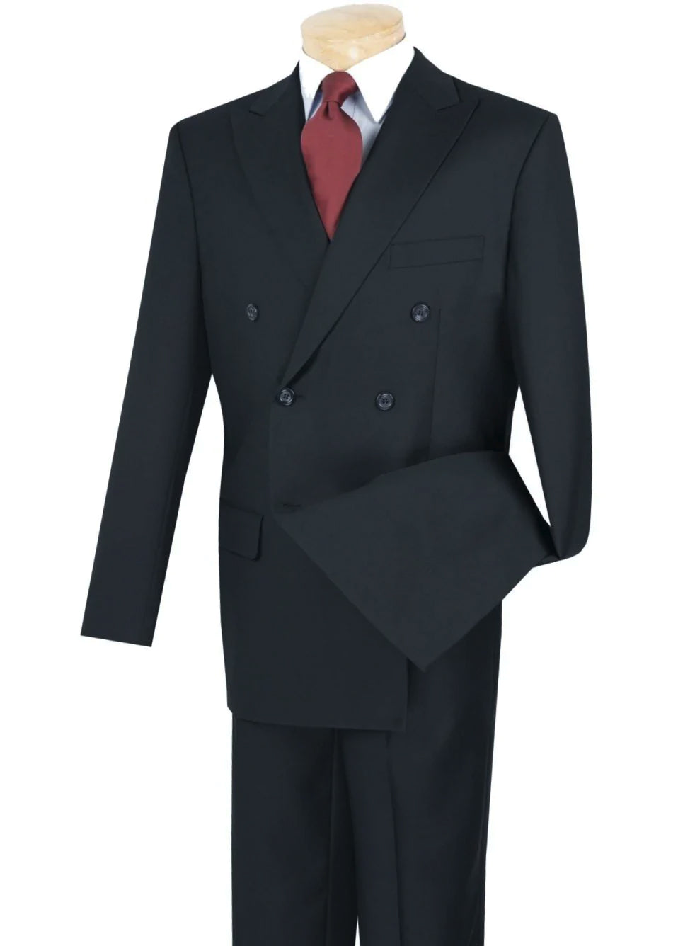 Atlantis Collection - Navy Regular Fit Double Breasted 2 Piece Suit