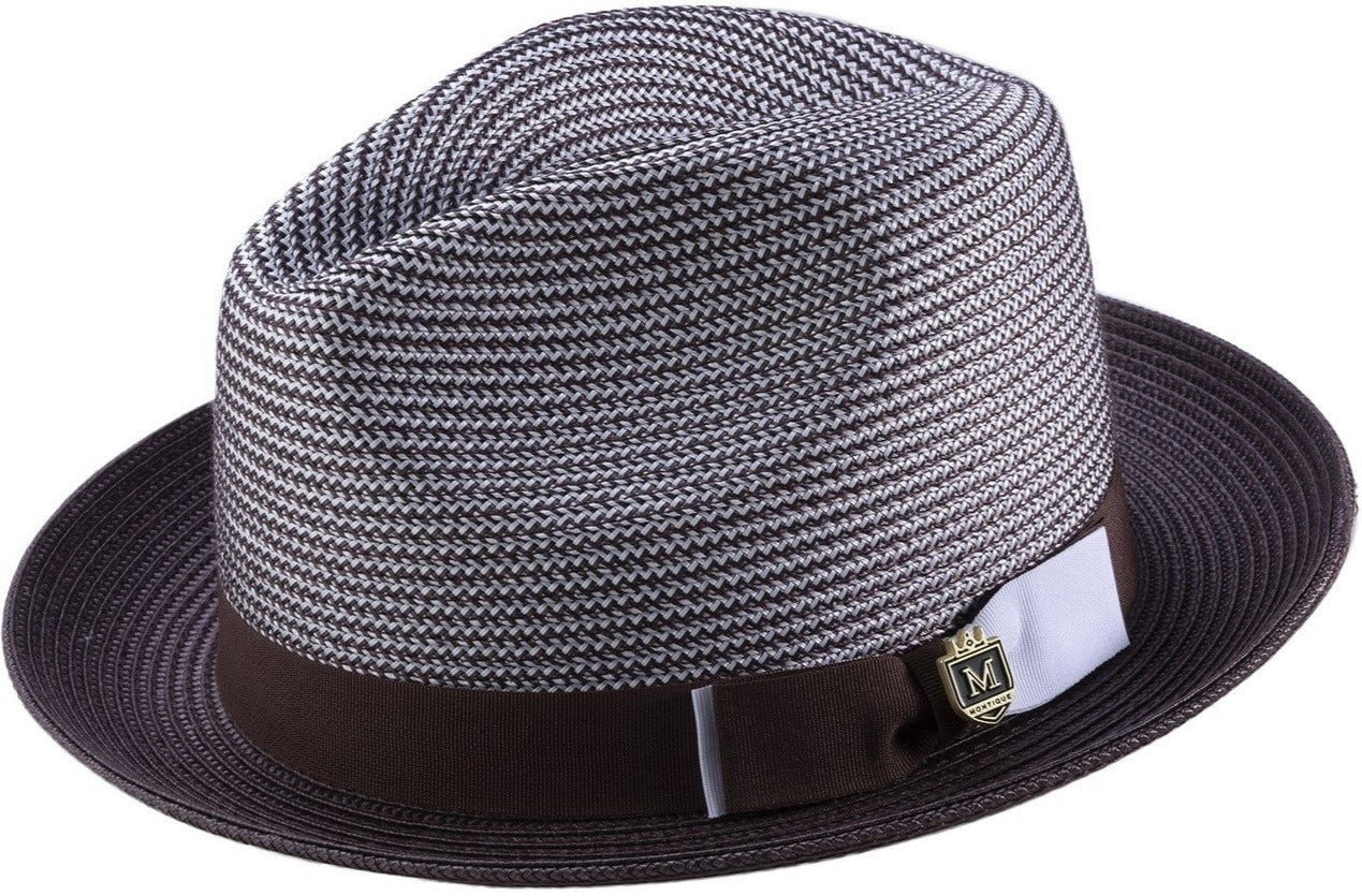 Plum Men's Two Tone Braided Pinch Fedora with Grosgrain Ribbon | Suits ...