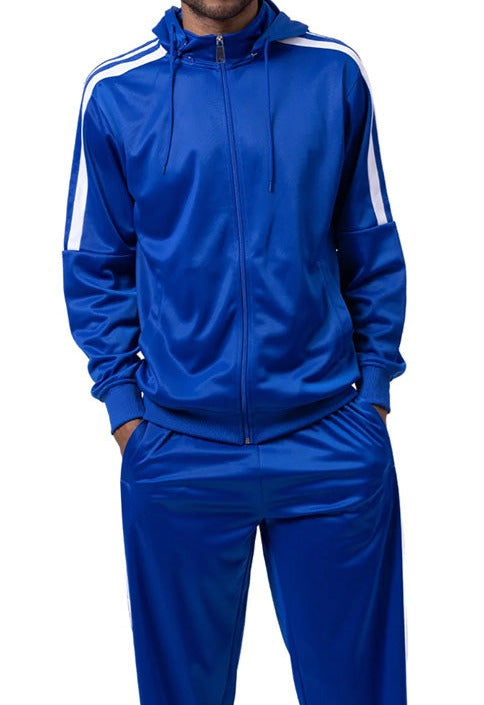 Men's Tracksuit Royal Blue Warm Up Suit Jogging Suit Men'