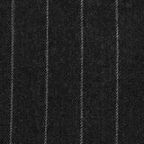 Men's Modern Fit Wool Suit Pinstripe Dark Gray