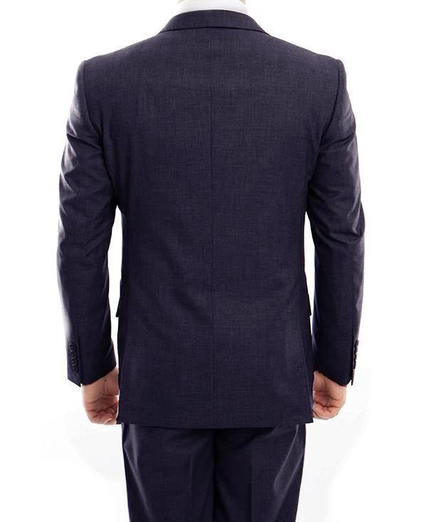 Arezzo Collection 100 Wool Suit Modern Fit Italian Style 2 Piece in